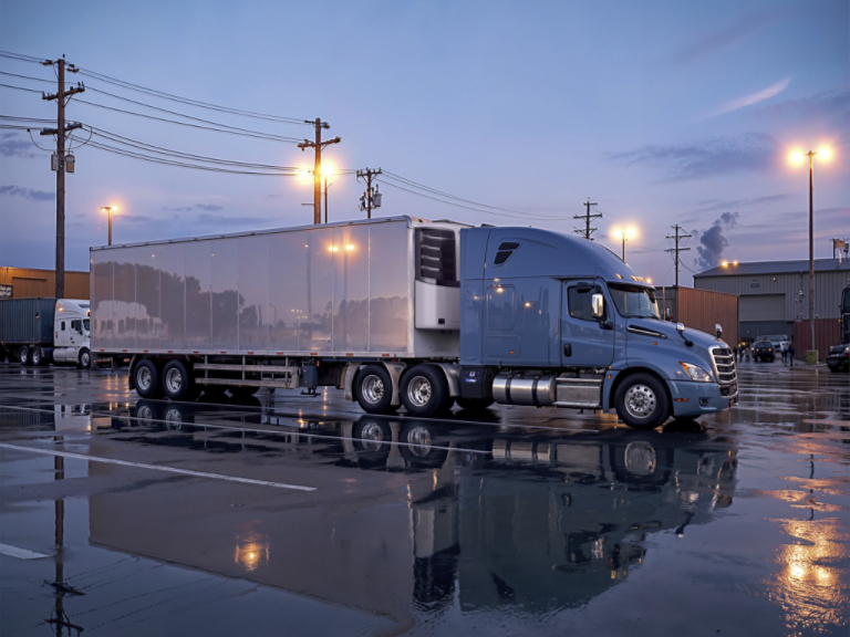 3rd Generation TriPac APU and Precedent S-750i Trailer TRU Truck Stop Scene 4 Image