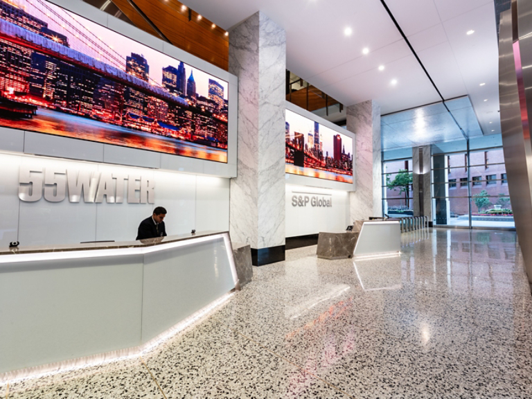 55 Water Street, NYC, building interior.