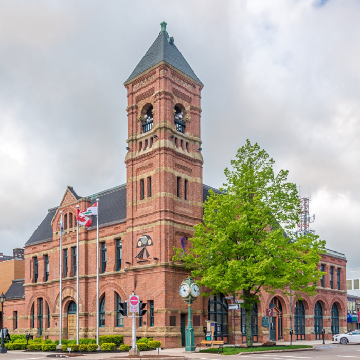 View at the City hall of Charlottetown in Canada