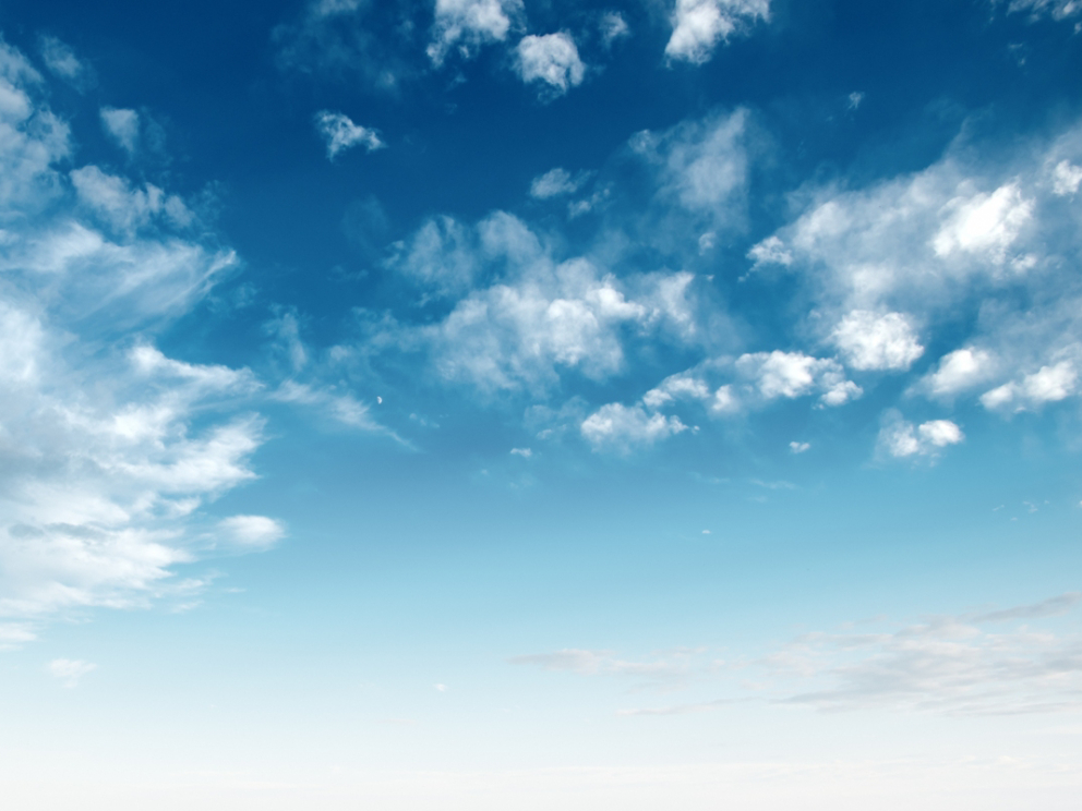 Clear blue sky and white clouds