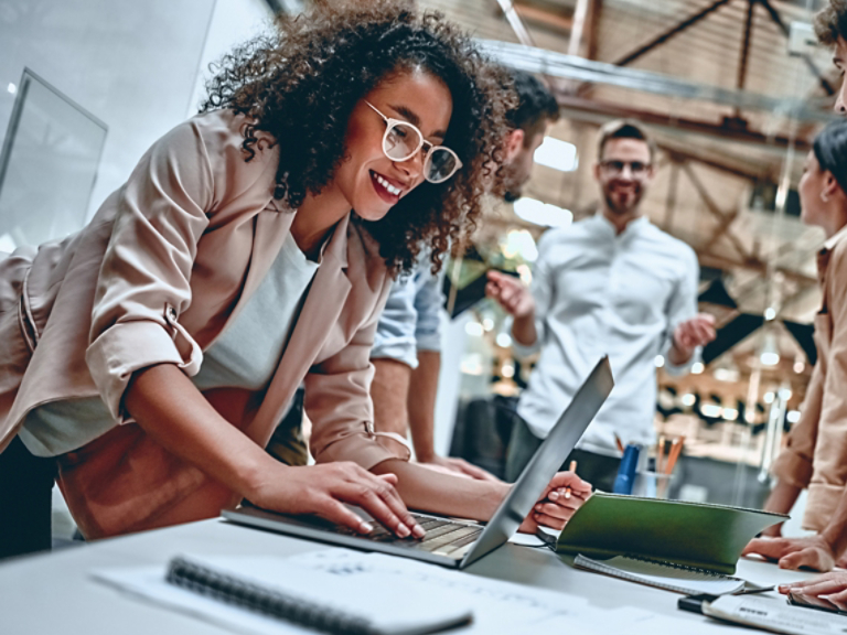 Young business people in office