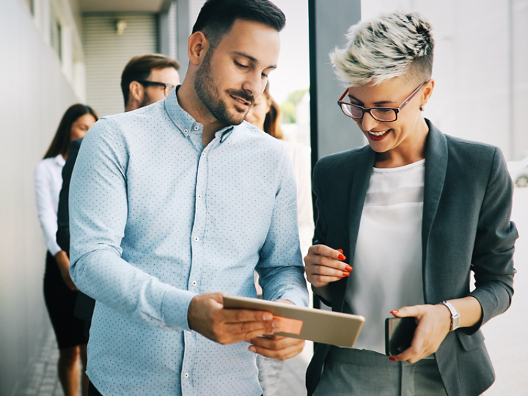 Trane technician at a data center