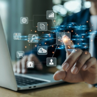 AI learning and business artificial intelligence, modern , transformation of ideas and the adoption of technology in business in the digital age, enhancing global business capabilities , Ai.