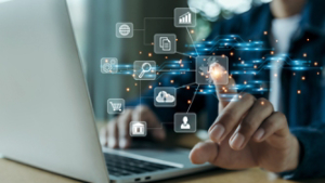 AI learning and business artificial intelligence, modern , transformation of ideas and the adoption of technology in business in the digital age, enhancing global business capabilities , Ai.