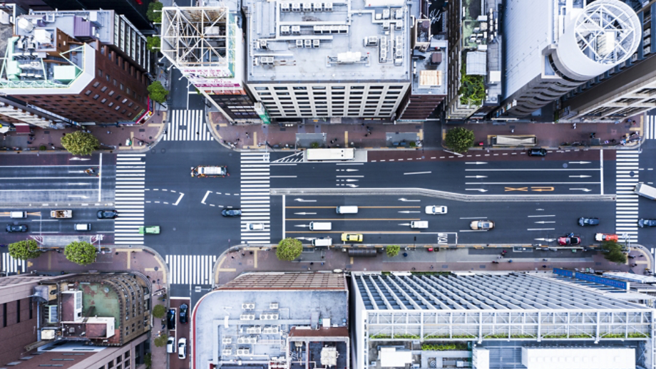 Downtown Tokyo architecture