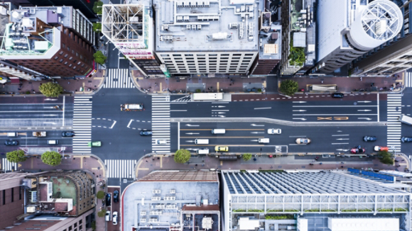 Downtown Tokyo architecture