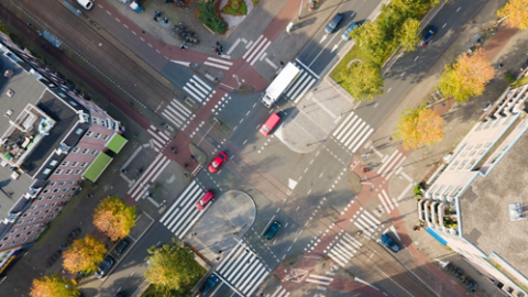 Downtown intersection