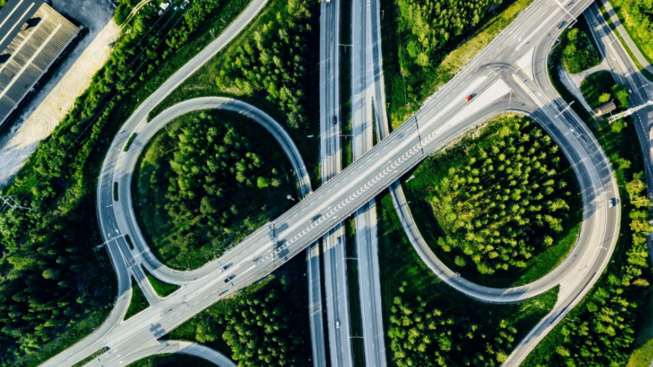 Forested interchange