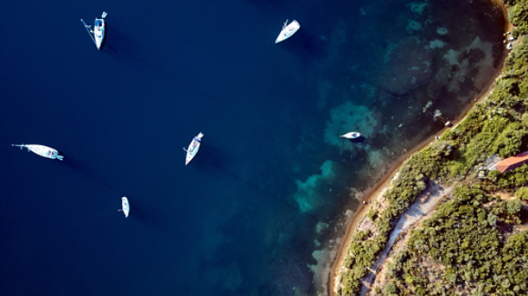 Marina with yachts 