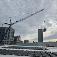 Allen County Library Crane Lift
