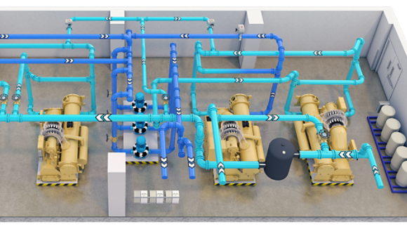 Trane comprehensive chilled water systems help chiller plants achieve high performance cooling, heating, and ventilation.