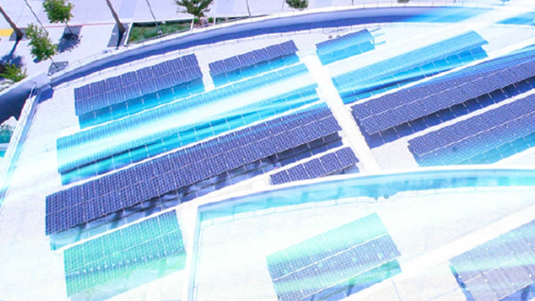 graphic image of solar panels