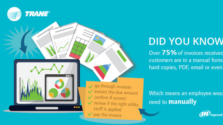 Did You Know? Over 75% of invoices received by customers are in a manual format, hard copies, PDF, email or even fax. Which means an employ would need to manually go through invoices, extract the due amount, confirm if correct, review if the right utility tariff is applied, and pay the invoice.