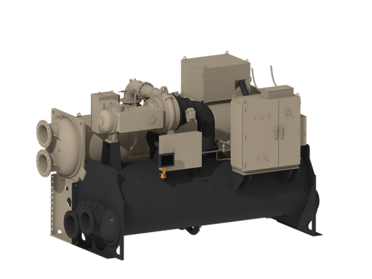 水冷ターボ冷凍機（磁気軸受搭載）