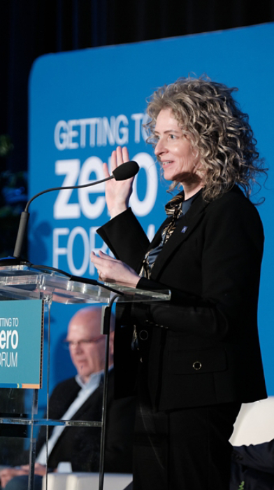 Holly Paeper speaking at the Getting to Zero Forum 2024