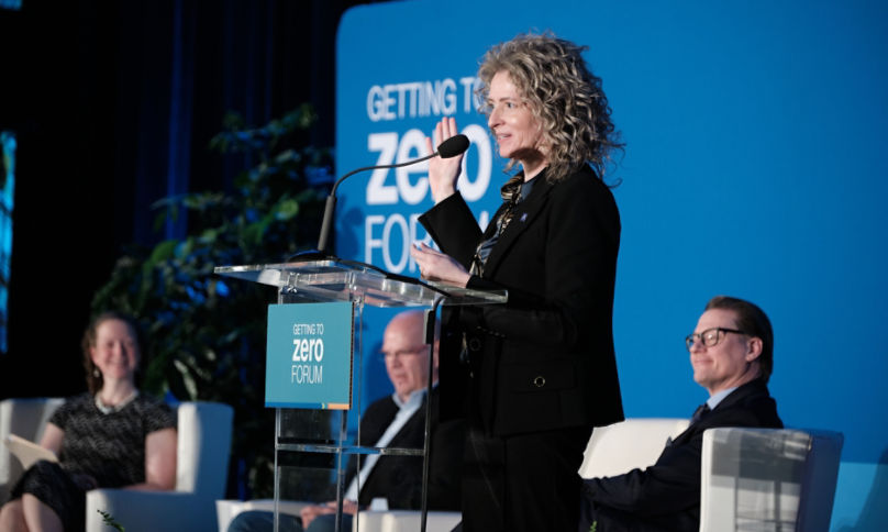 Holly Paeper speaking at the Getting to Zero Forum 2024