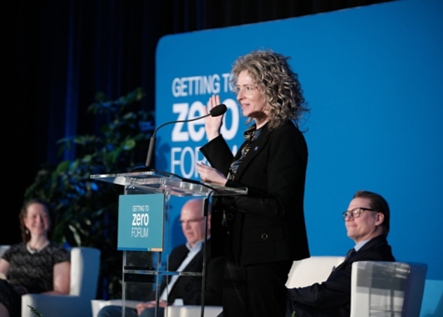 Holly Paeper speaking at the Getting to Zero Forum 2024