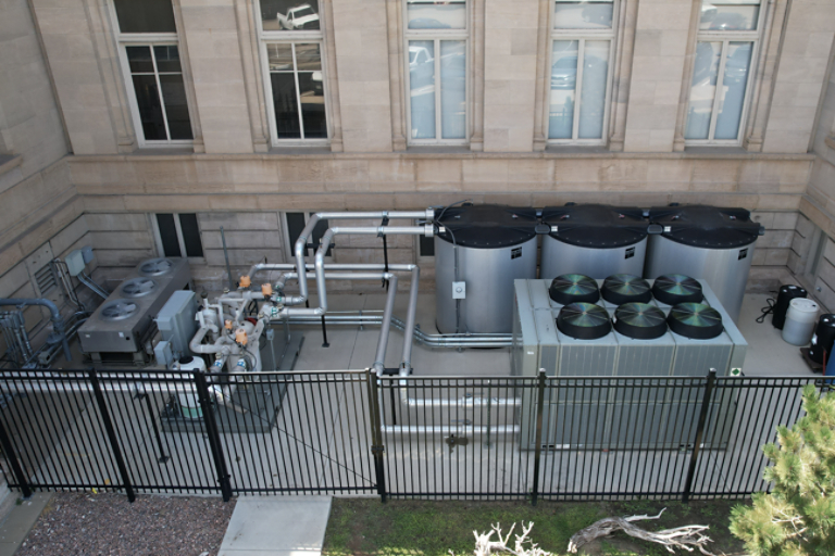 Thermal battery heat pump unit