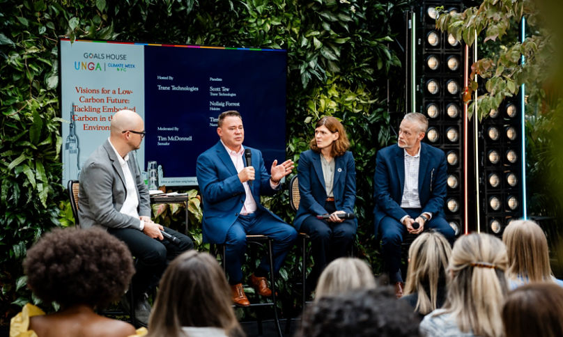 Scott Tew Speaking at Goals House at Climate Week NYC 2024