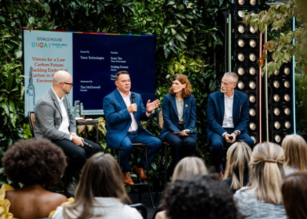 Scott Tew Speaking at Goals House at Climate Week NYC 2024