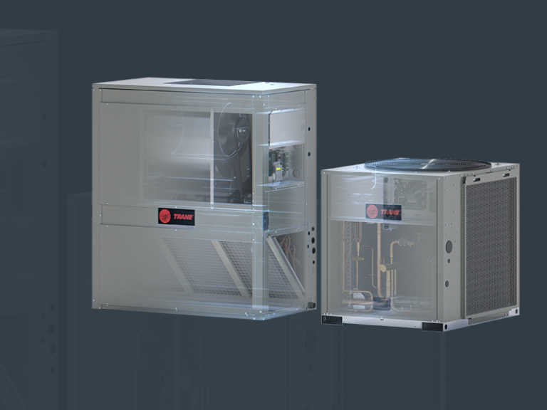 Trane split systems from 1.5 - 120 tons are ideal for buildings where rooftop access is not ideal