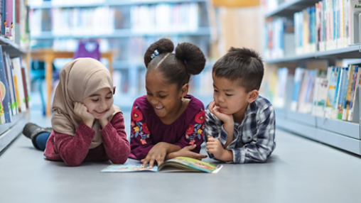 Children reading together