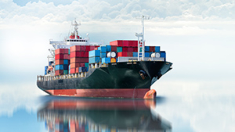 freighter carrying cargo