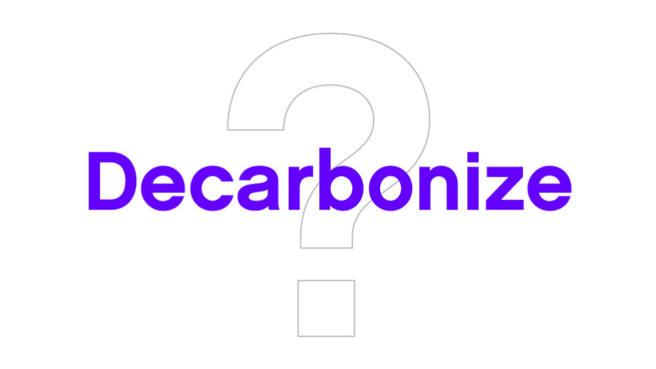 What is Decarbonization question mark