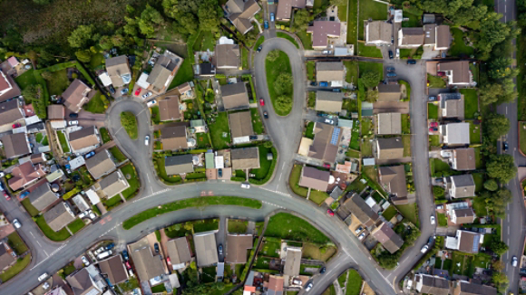 Residential neighborhood streets 