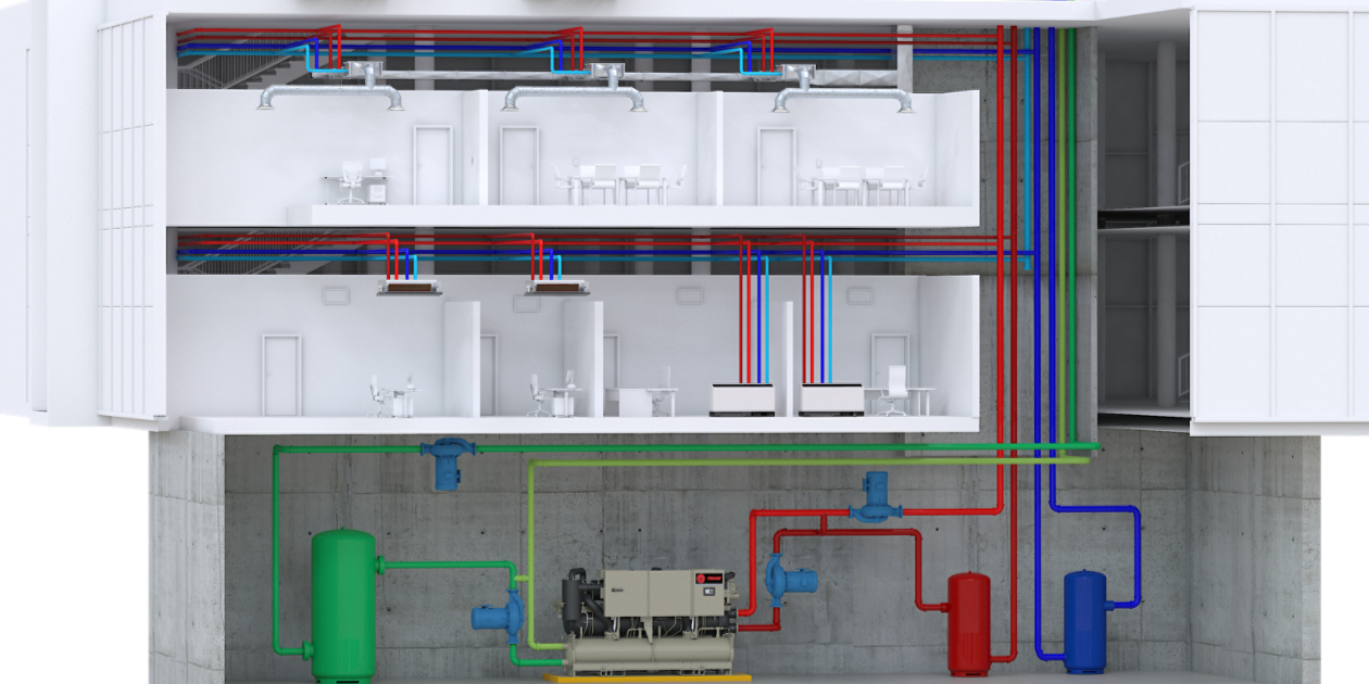 Air-to-Water Cascade Heat Pump System | Trane Commercial HVAC