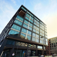 Smoky Hollow, a mixed use development of retail, apartments and office space in downtown Raleigh NC   