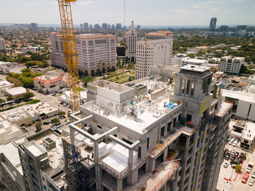City Multi VRF High-Rise Residential Rooftop View