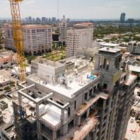 City Multi VRF High-Rise Residential Rooftop View