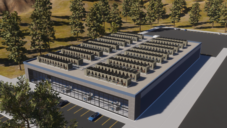 Data Center Exterior with Ascend ACR Chillers
