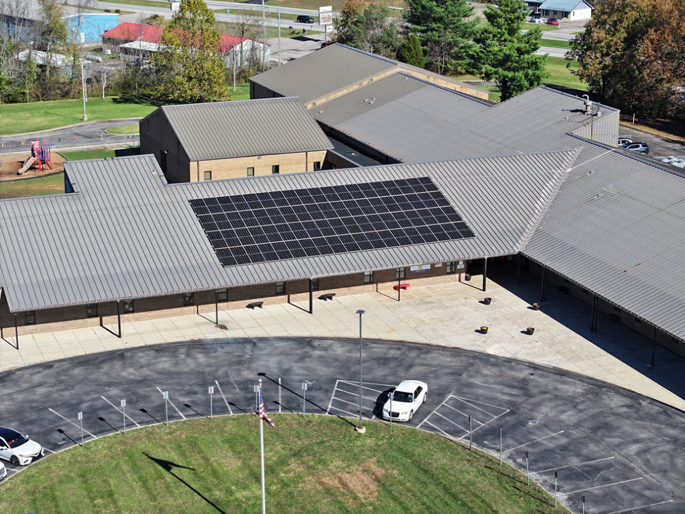 Hardin County School with Solar Panels