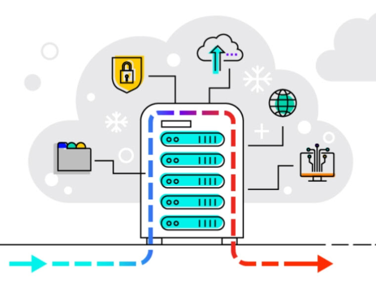 This image was used to promote a Healthy Spaces podcast focused on data centers.