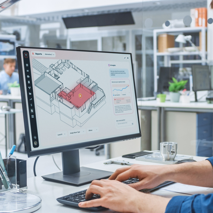 Trane TRACE on Computer in Engineer Office