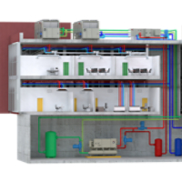 Air to Water Heat Pump Cascade System