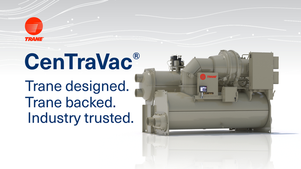 Discover the Trane CenTraVac® Water-Cooled Centrifugal Chiller