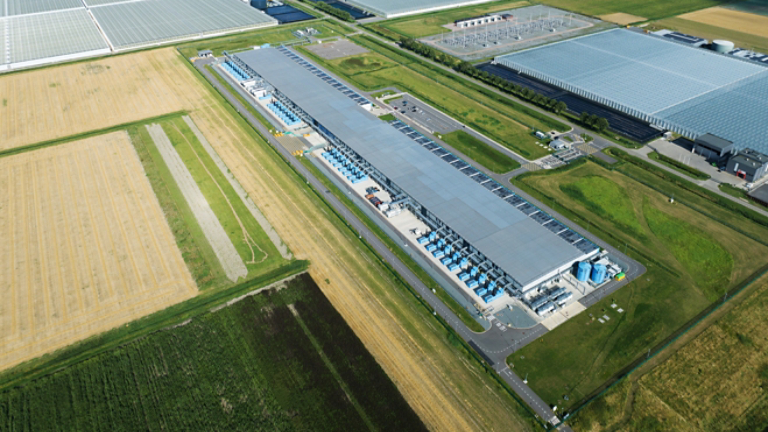 Aerial View Of External Rural Data Center Daytime 2