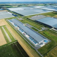 Aerial View Of External Rural Data Center Daytime 2