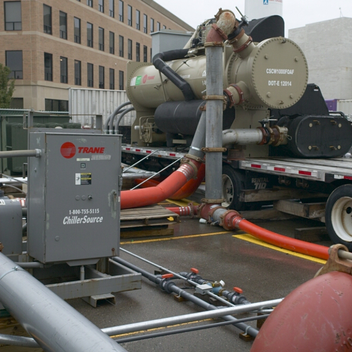 Rental Chiller Unit on Semi Trailer