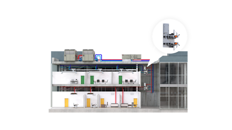 Air to Water Heat Pump + Hydronic Branch Controller