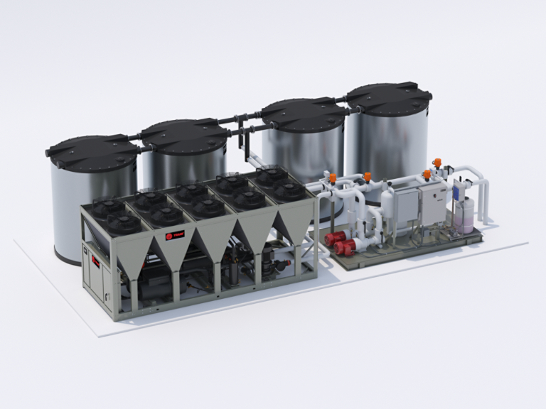 Thermal Battery™ Ice-Enhanced Air-Cooled Chiller Plant Right Facing