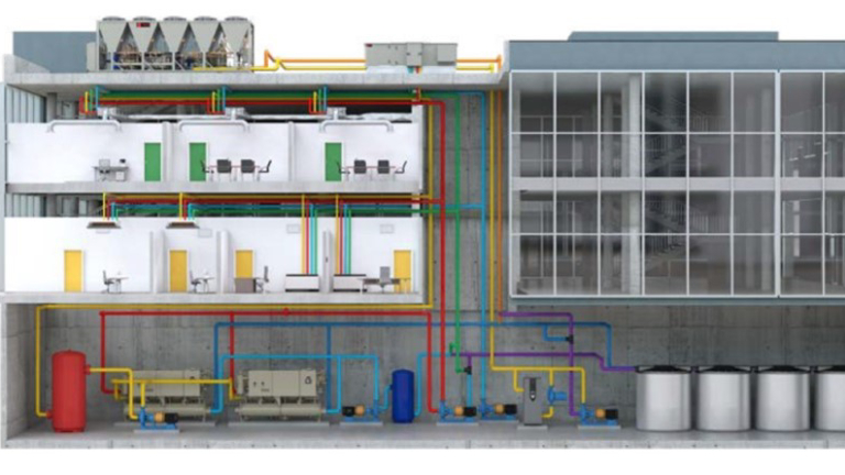 Trane Thermal Battery™ Storage-Source Heat Pump System