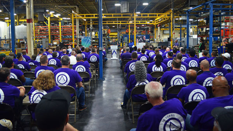 plant technicians gather at speaking event