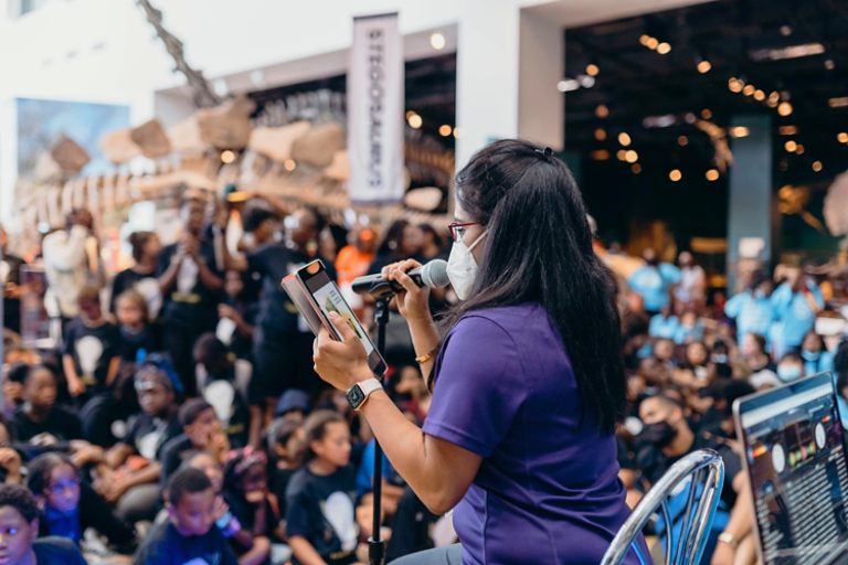 Employee speaking at event 2