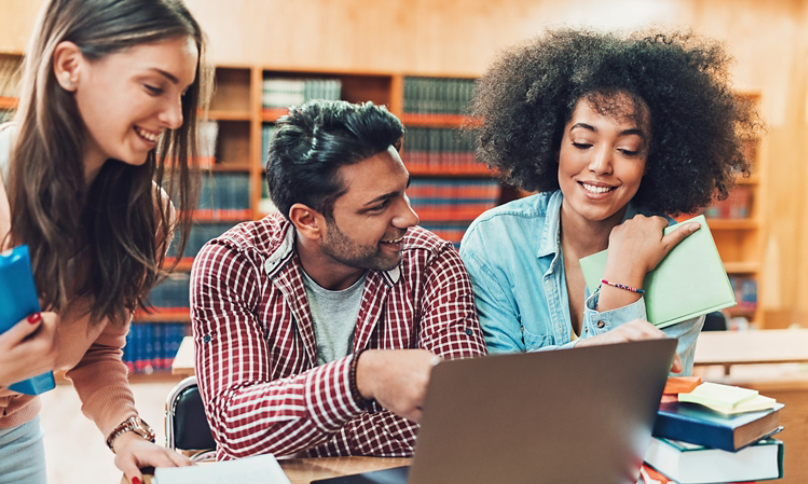 Students in Library