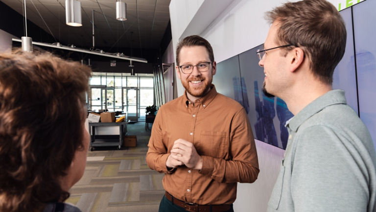 Teamwork Discussion at White Bear Office