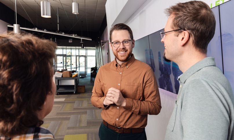 Teamwork Discussion at White Bear Office